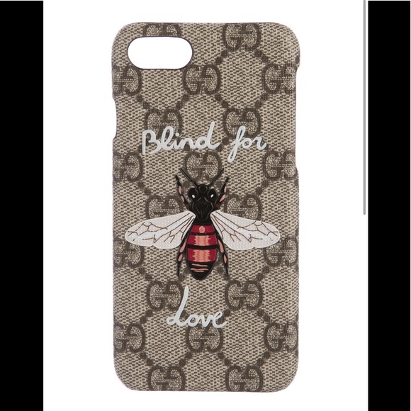 Gucci Blind for Love GG MONOGRAM bumblebee Bee IPhone case cover - Picture 2 of 5